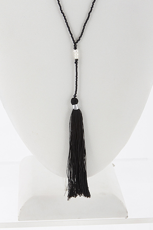Tassel Necklace With Beads 6BAG10